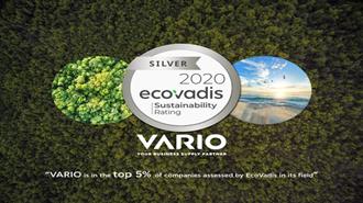 VARIO: Διάκριση Silver Award Από την EcoVadis για τις Κοινωνικές Πρακτικές της σε Θέματα Αειφορίας και Βιώσιμης Ανάπτυξης